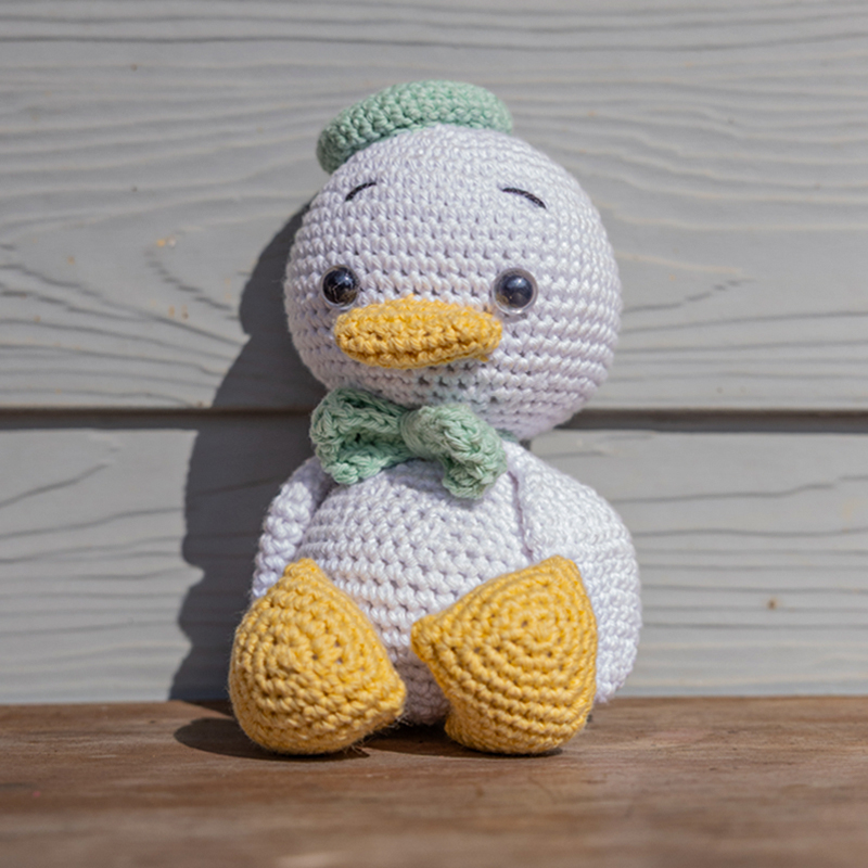 Cotton Crochet Duck Toy - Image 3