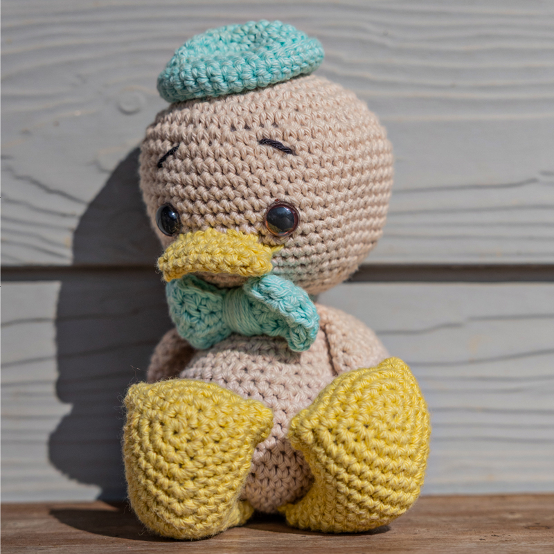 Cotton Crochet Duck Toy - Image 4