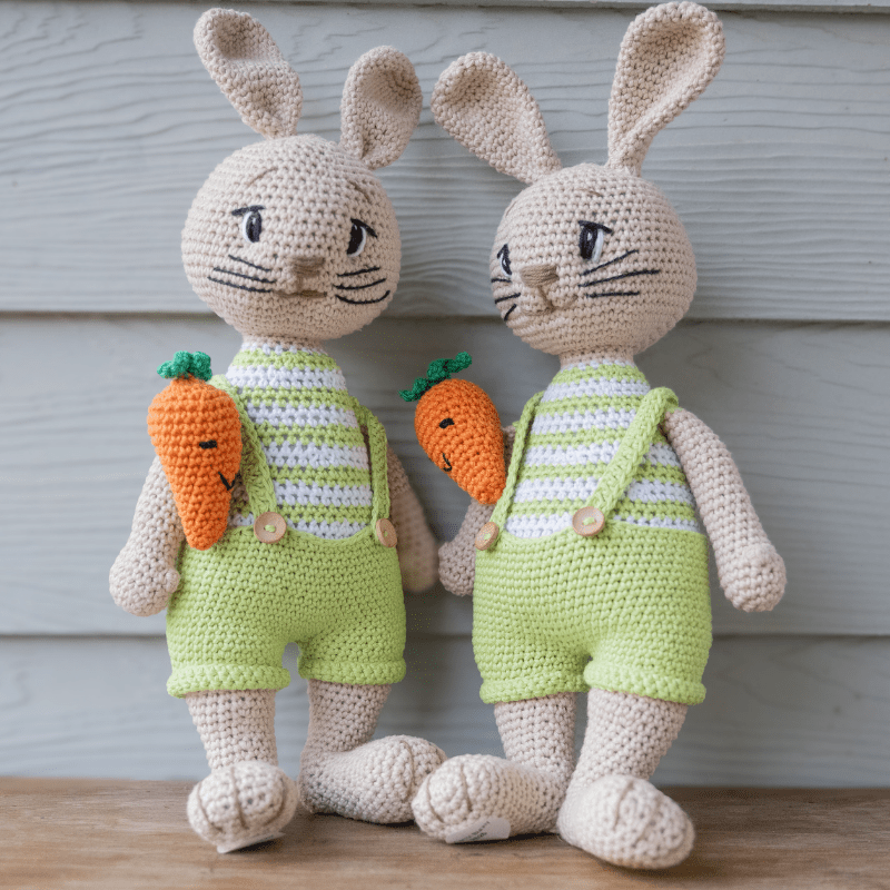 Crocheted Boy Bunny 40cm